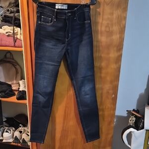 Hollister Women's Dark Indigo Skinny Jeans